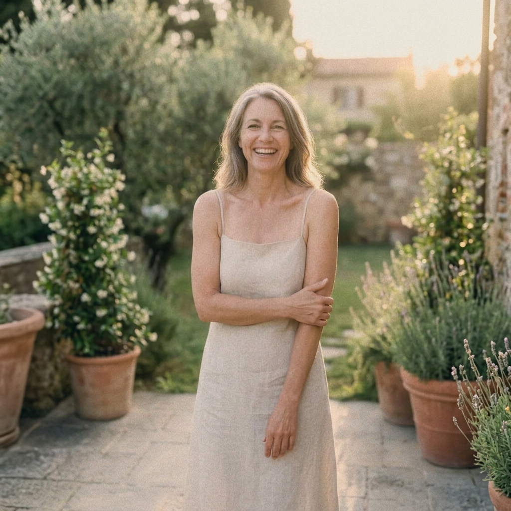 Confident woman in her 50s